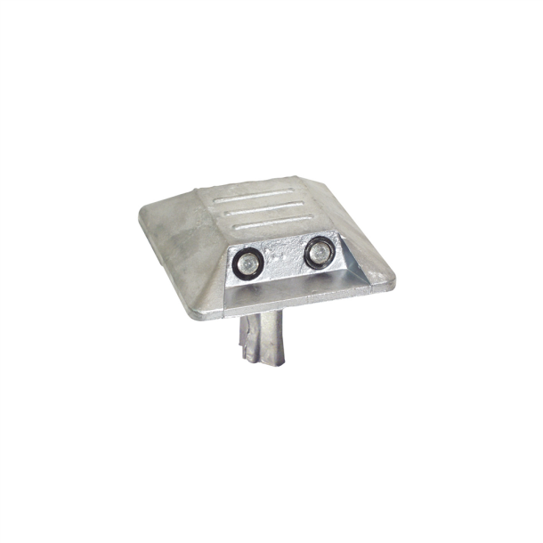 Aluminiumsm�rkes�m | med skaft til montering | med to reflekslinser | begge sider